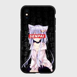 Чехол для iPhone XS Max матовый Senpai Anime Неко тян