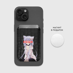 Картхолдер Magsafe магнитный Senpai Anime Неко тян - фото 2