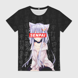 Женская футболка 3D Senpai Anime Неко тян