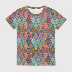 Женская футболка 3D Мандалы Текстура