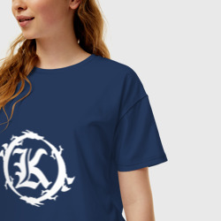 Женская футболка хлопок Oversize Кукрыниксы логотип - фото 2