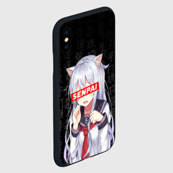 Чехол для iPhone XS Max матовый Senpai Anime, Неко тян - фото 2
