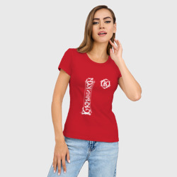 Женская футболка хлопок Slim Кукрыниксы вертикально - фото 2