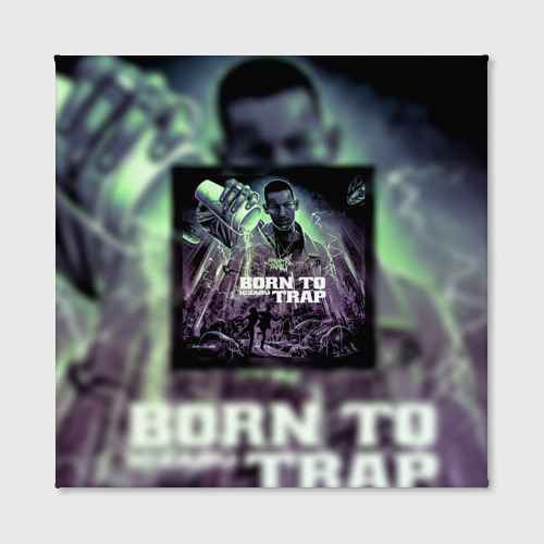 Холст квадратный Born To Trap Kizaru Альбом Кизару, цвет 3D печать - фото 2