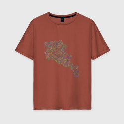 Женская футболка хлопок Oversize Armenia Country