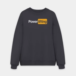 Мужской свитшот oversize без начеса хлопок Powerlifting антибренд