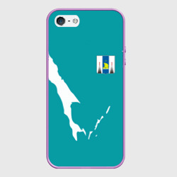 Чехол для iPhone 5/5S матовый Сахалин герб