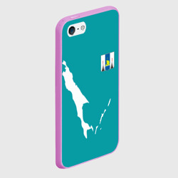 Чехол для iPhone 5/5S матовый Сахалин герб - фото 2