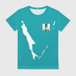 Женская футболка 3D Сахалин герб