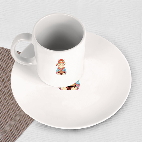 Набор: тарелка + кружка Geisha Neko Ramen - фото 3