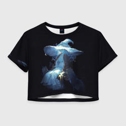 Женская футболка Crop-top 3D Ранна с волками Elden Ring