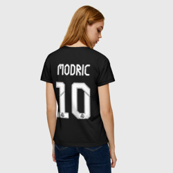 Женская футболка 3D Модрич Реал Мадрид специальная форма к 120-летию клуба - фото 2