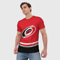 Мужская футболка 3D Carolina Hurricanes, Каролина Харрикейнз - фото 2