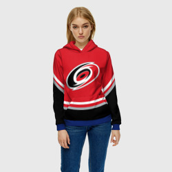 Женская толстовка 3D Carolina Hurricanes, Каролина Харрикейнз - фото 2