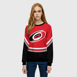 Женский свитшот 3D Carolina Hurricanes, Каролина Харрикейнз - фото 2