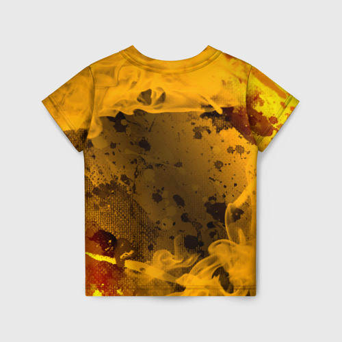Детская футболка 3D Советский союз - герб - Пламя, цвет 3D печать - фото 2