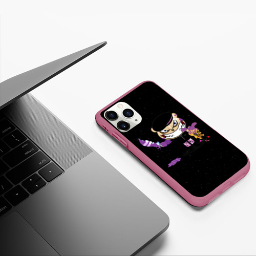 Чехол для iPhone 11 Pro матовый Фараон Карамель Обложка Pharaoh Candy, цвет малиновый - фото 5