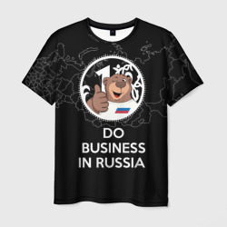 Мужская футболка 3D Do business in Russia