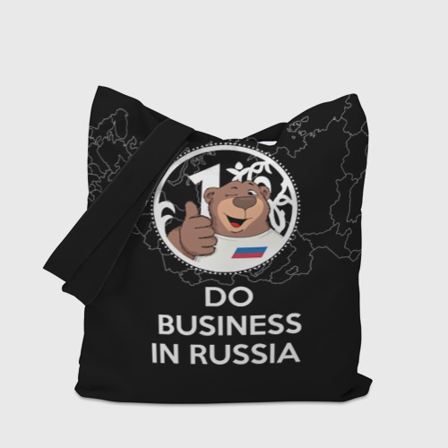 Шоппер 3D с принтом Do business in Russia, вид сбоку #3