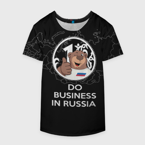 Накидка на куртку 3D Do business in Russia, цвет 3D печать - фото 4