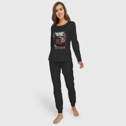 Женская пижама с лонгсливом хлопок Berserk art - фото 2