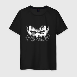Взгляд Гатса – Мужская футболка хлопок с принтом купить со скидкой в -20%