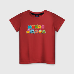 Детская футболка хлопок Машинки Мокас. Все машинки