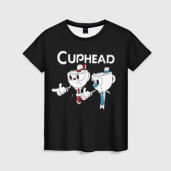 Женская футболка 3D Cuphead грозные ребята из Криминального чтива