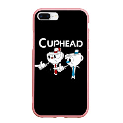 Чехол для iPhone 7Plus/8 Plus матовый Cuphead грозные ребята из Криминального чтива