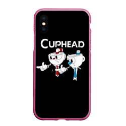 Чехол для iPhone XS Max матовый Cuphead грозные ребята из Криминального чтива