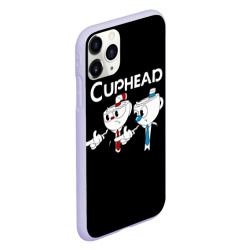 Чехол для iPhone 11 Pro матовый Cuphead грозные ребята из Криминального чтива - фото 2