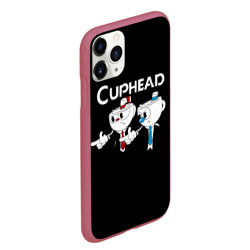 Чехол для iPhone 11 Pro Max матовый Cuphead грозные ребята из Криминального чтива - фото 2