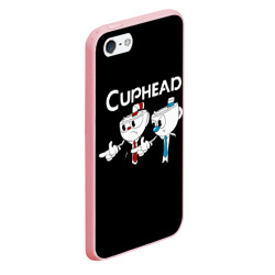 Чехол для iPhone 5/5S матовый Cuphead грозные ребята из Криминального чтива - фото 2