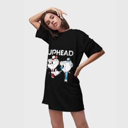 Платье-футболка 3D Cuphead грозные ребята из Криминального чтива - фото 2