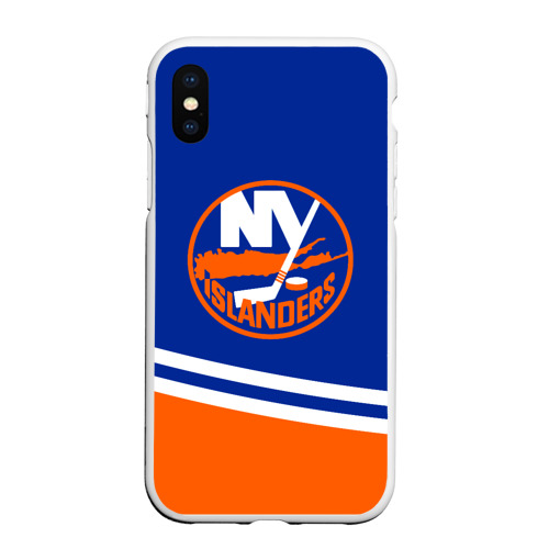 Чехол для iPhone XS Max матовый New York Islanders Нью Йорк Айлендерс