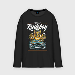 Мужской лонгслив oversize хлопок Rudeboy