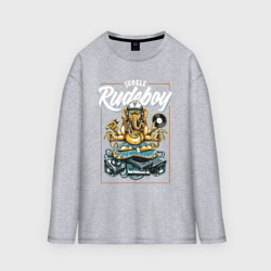 Мужской лонгслив oversize хлопок Rudeboy