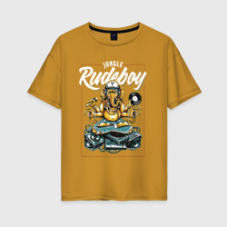 Женская футболка хлопок Oversize Rudeboy