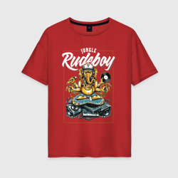 Женская футболка хлопок Oversize Rudeboy