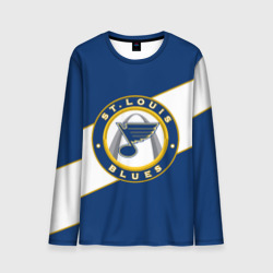 Мужской лонгслив 3D St. Louis Blues Сент Луис Блюз