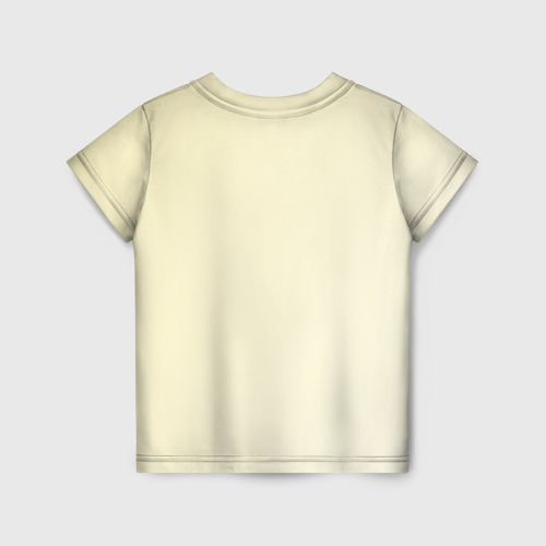 Детская футболка 3D с принтом Жираф хипстер!, вид сзади #1