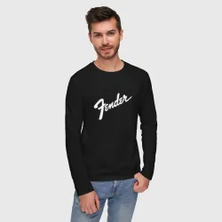 Мужской лонгслив хлопок Fender Гитара - фото 2