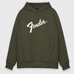 Мужское худи Oversize хлопок Fender Гитара