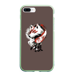 Чехол для iPhone 7Plus/8 Plus матовый Дух природы Белый волк