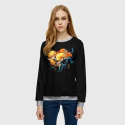 Женский свитшот 3D Зеницу Дыхание грома - фото 2