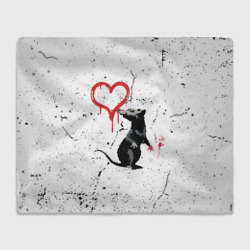 Плед 3D Banksy Бэнкси крыса