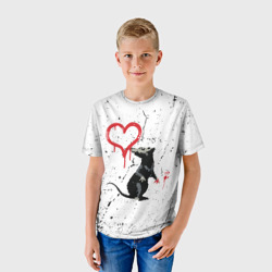 Детская футболка 3D Banksy Бэнкси крыса - фото 2