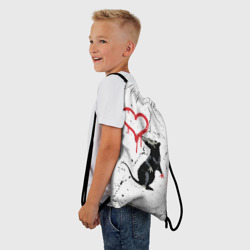 Рюкзак-мешок 3D Banksy Бэнкси крыса - фото 2