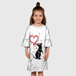 Детское платье 3D Banksy Бэнкси крыса - фото 2