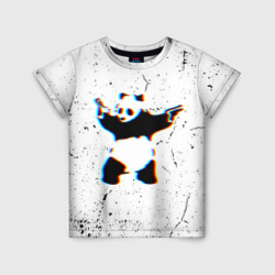 Детская футболка 3D Banksy Panda with guns Бэнкси